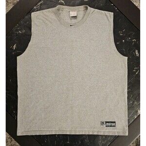 Nike Basketball 90s Vintage Center Swoosh Gray Tank Top Shirt Mens XL USA Made